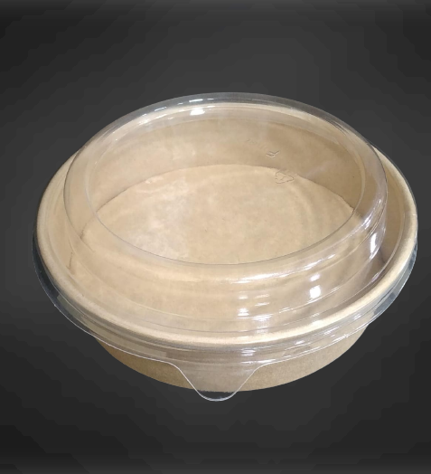 transparent dome Lid for large paper containers	